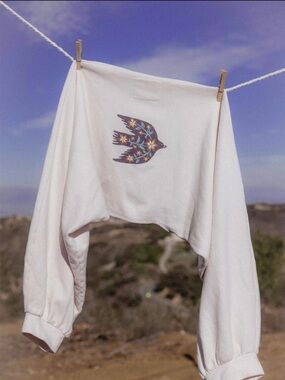 PURUSHA PEOPLE OVERSIZED THUNDER BIRD SHRUG, BRAND NEW